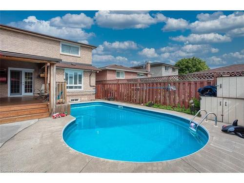 24 Spartan Avenue, Stoney Creek, ON - Outdoor With In Ground Pool