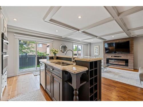 71 Stonepine Crescent, Hamilton, ON - Indoor Photo Showing Kitchen With Double Sink