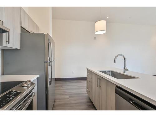 601-121 King Street E, Hamilton, ON - Indoor Photo Showing Kitchen With Stainless Steel Kitchen