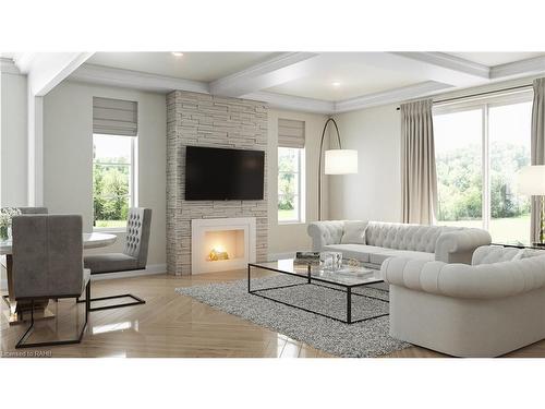 8-1185 Devonshire Avenue, Woodstock, ON - Indoor Photo Showing Living Room With Fireplace