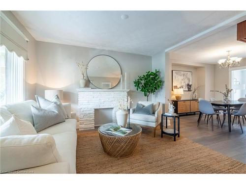 242 Glendale Avenue N, Hamilton, ON - Indoor Photo Showing Living Room With Fireplace