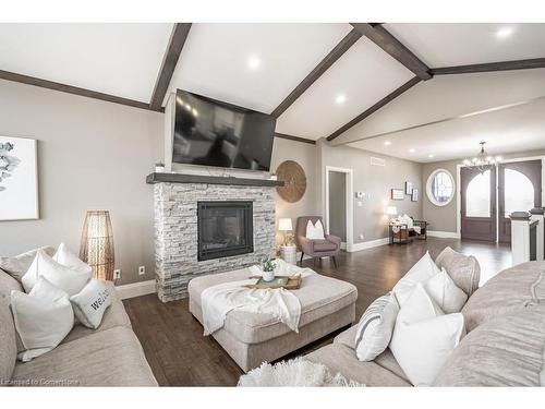 234 Burford-Delhi Townline Road, Scotland, ON - Indoor Photo Showing Living Room With Fireplace