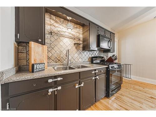 65 Banff Street, Caledonia, ON - Indoor Photo Showing Kitchen With Double Sink