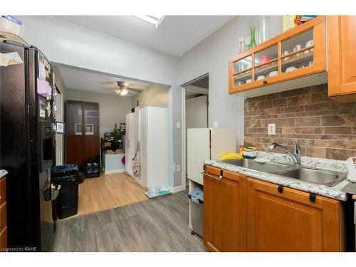 236 Grosvenor Avenue N, Hamilton, ON - Indoor Photo Showing Kitchen With Double Sink