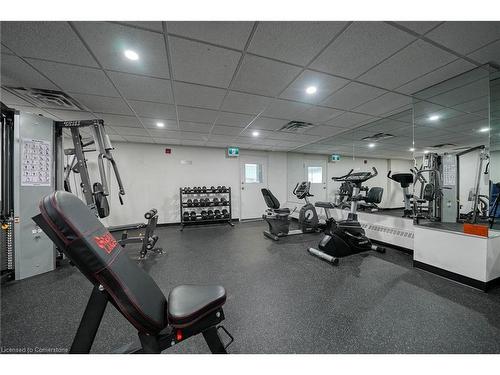 1506-120 Duke Street, Hamilton, ON - Indoor Photo Showing Gym Room