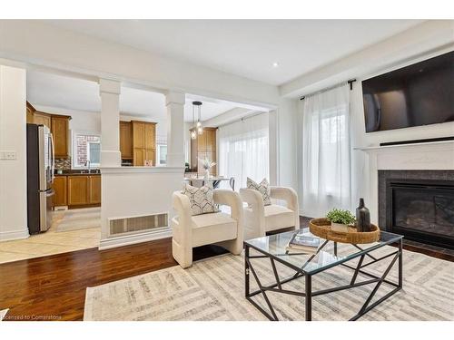 3099 Ferguson Drive, Burlington, ON - Indoor Photo Showing Living Room With Fireplace