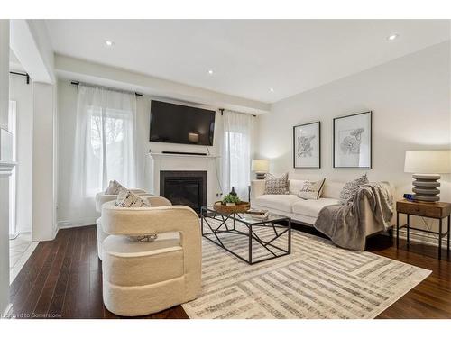 3099 Ferguson Drive, Burlington, ON - Indoor Photo Showing Living Room With Fireplace