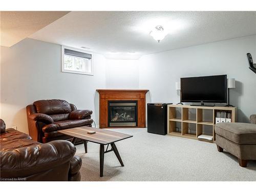 66 Abraham Drive, Stratford, ON - Indoor Photo Showing Living Room With Fireplace