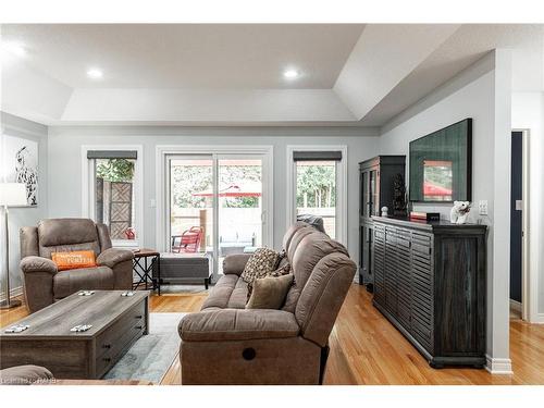 66 Abraham Drive, Stratford, ON - Indoor Photo Showing Living Room With Fireplace