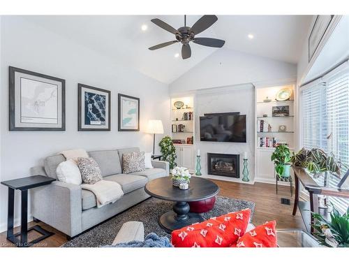 4173 Corrine Court, Burlington, ON - Indoor Photo Showing Living Room With Fireplace