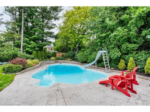 4173 Corrine Court, Burlington, ON - Outdoor With In Ground Pool With Backyard