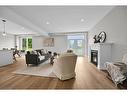 175 Pike Creek Drive, Cayuga, ON  - Indoor Photo Showing Living Room With Fireplace 