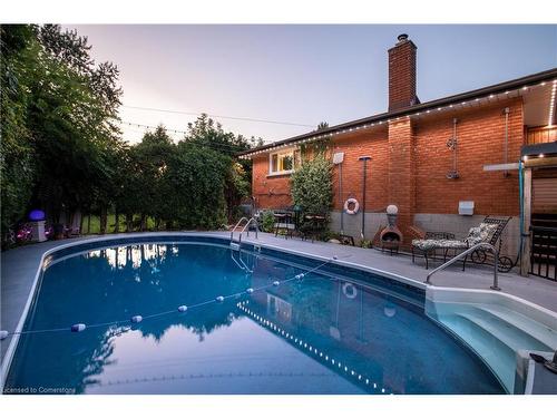 37 Gainsborough Road, Hamilton, ON - Outdoor With In Ground Pool With Deck Patio Veranda With Backyard