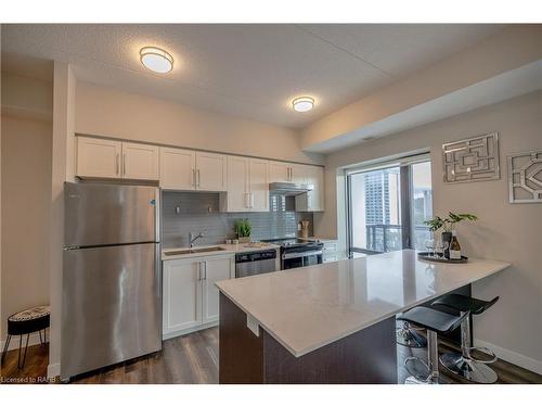 902-15 Queen Street S, Hamilton, ON - Indoor Photo Showing Kitchen With Stainless Steel Kitchen