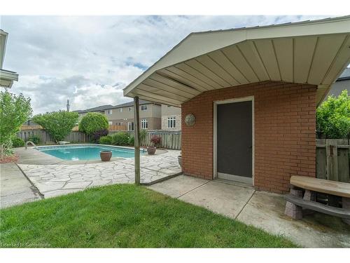 24 Cumberland Street, Brantford, ON - Outdoor With In Ground Pool With Exterior