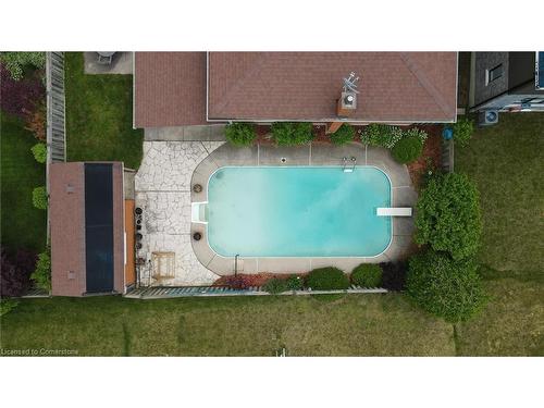 24 Cumberland Street, Brantford, ON - Outdoor With In Ground Pool