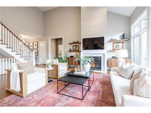 257 Surrey Drive, Oakville, ON - Indoor Photo Showing Living Room With Fireplace