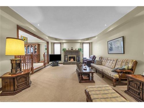 3 Shoreline Crescent, Grimsby, ON - Indoor Photo Showing Living Room With Fireplace