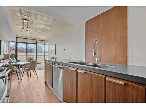 703-25 Stafford Street, Toronto, ON - Indoor Photo Showing Kitchen With Double Sink