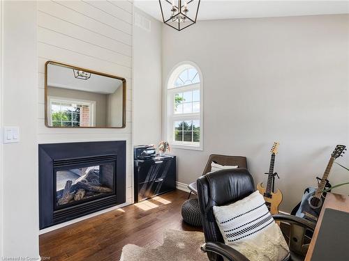 1414 Sandusk Road, Jarvis, ON - Indoor With Fireplace