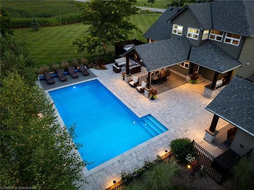 1414 Sandusk Road, Jarvis, ON - Outdoor With In Ground Pool