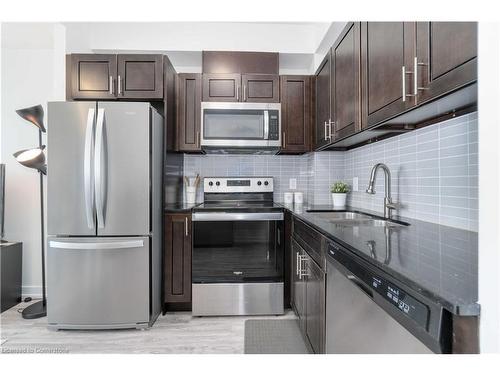 1208-128 King Street N, Waterloo, ON - Indoor Photo Showing Kitchen With Stainless Steel Kitchen With Upgraded Kitchen