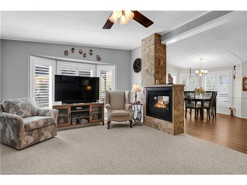 223-3033 Townline Road, Stevensville, ON - Indoor Photo Showing Living Room With Fireplace