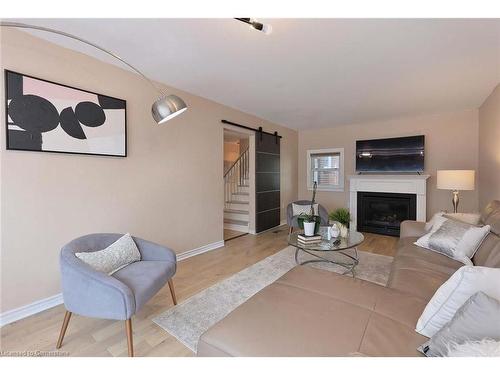 1217 Tavistock Drive, Burlington, ON - Indoor Photo Showing Living Room With Fireplace