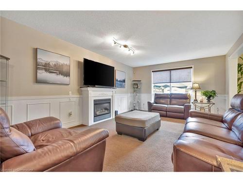 30 Philomena Drive, Hamilton, ON - Indoor Photo Showing Living Room With Fireplace