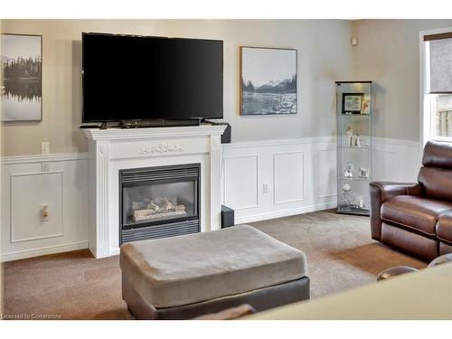 30 Philomena Drive, Hamilton, ON - Indoor Photo Showing Living Room With Fireplace