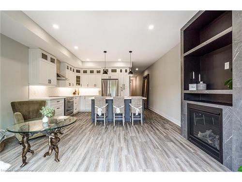 76 Melbourne Street, Hamilton, ON - Indoor Photo Showing Living Room With Fireplace