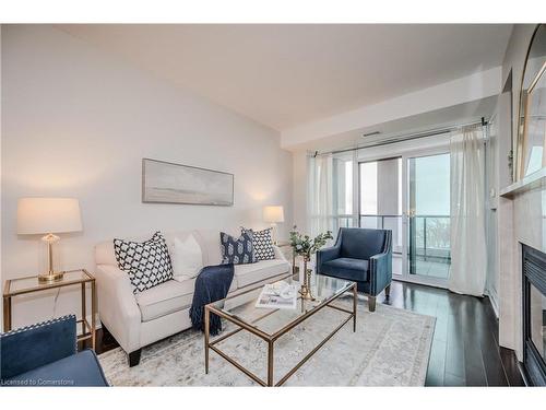 516-11 Bronte Road, Oakville, ON - Indoor Photo Showing Living Room With Fireplace