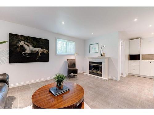 183 Mill Street, Hamilton, ON - Indoor Photo Showing Living Room With Fireplace