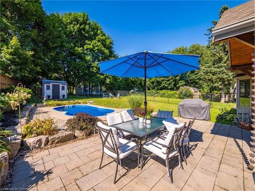 37 Maple Avenue, Flamborough, ON - Outdoor With In Ground Pool