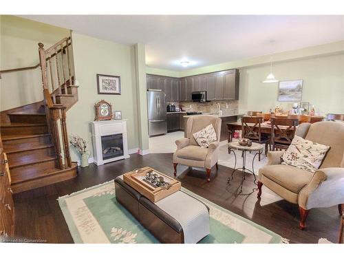 20 Springstead Avenue, Hamilton, ON - Indoor Photo Showing Living Room With Fireplace