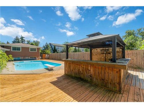 679 Niagara Street N, Welland, ON - Outdoor With Above Ground Pool With Deck Patio Veranda