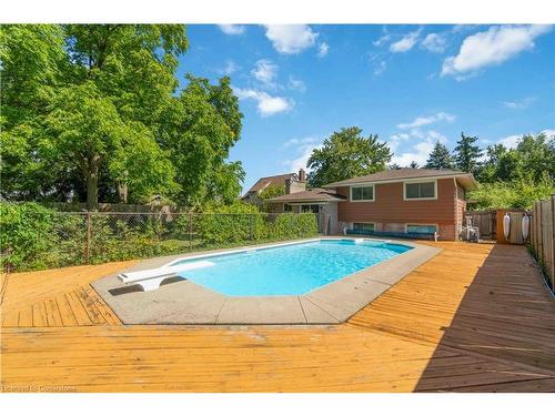 679 Niagara Street N, Welland, ON - Outdoor With In Ground Pool With Deck Patio Veranda With Backyard