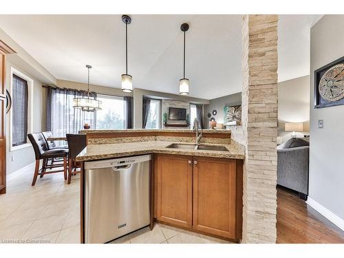 4154 Saunders Crescent, Burlington, ON - Indoor Photo Showing Kitchen With Double Sink