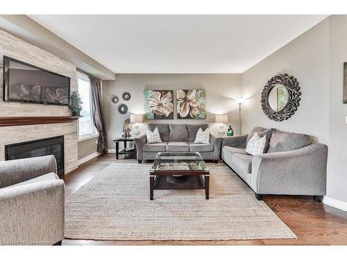 4154 Saunders Crescent, Burlington, ON - Indoor Photo Showing Living Room With Fireplace