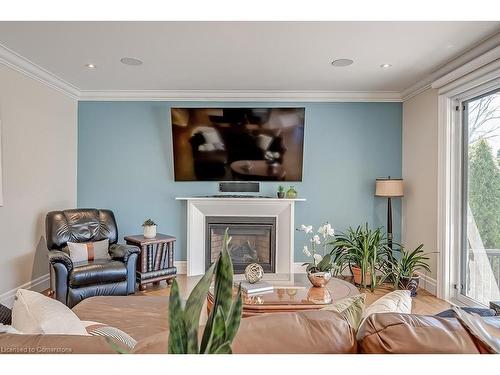 240 Pine Cove Road, Burlington, ON - Indoor Photo Showing Living Room With Fireplace