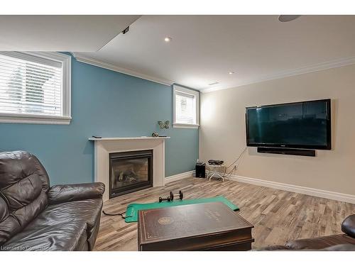 240 Pine Cove Road, Burlington, ON - Indoor Photo Showing Living Room With Fireplace