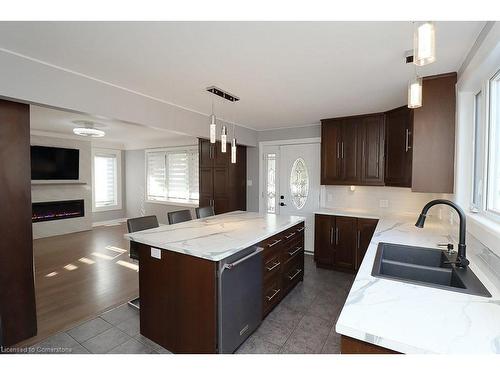 873 Upper Wellington Street E, Hamilton, ON - Indoor Photo Showing Kitchen With Double Sink