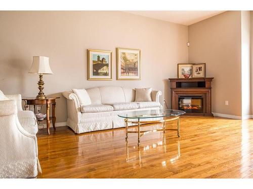 522 Stonehenge Drive, Ancaster, ON - Indoor Photo Showing Living Room With Fireplace