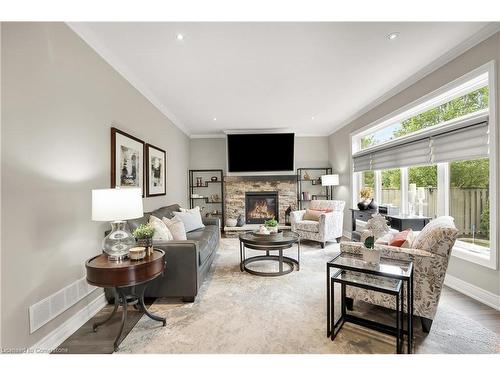 4 Meritage Lane, Niagara-On-The-Lake, ON - Indoor Photo Showing Living Room With Fireplace