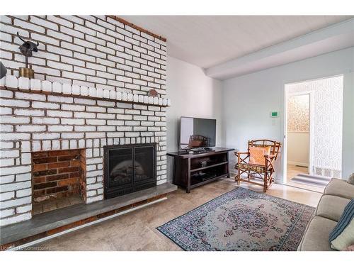 60 Inverness Avenue W, Hamilton, ON - Indoor Photo Showing Living Room With Fireplace