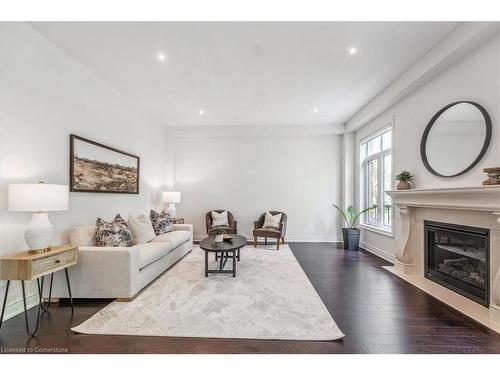 912 Forest Creek Court, Kitchener, ON - Indoor Photo Showing Living Room With Fireplace