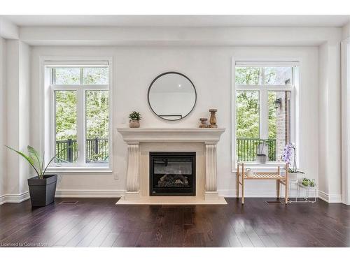 912 Forest Creek Court, Kitchener, ON - Indoor Photo Showing Living Room With Fireplace