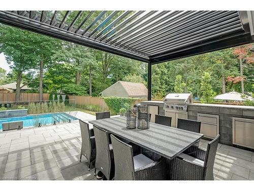 185 Valleyview Drive, Ancaster, ON - Outdoor With In Ground Pool With Deck Patio Veranda