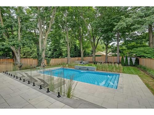 185 Valleyview Drive, Ancaster, ON - Outdoor With In Ground Pool With Backyard