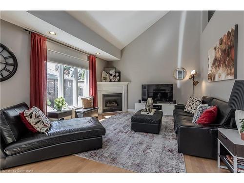 2057 Grovetree Lane, Burlington, ON - Indoor Photo Showing Living Room With Fireplace